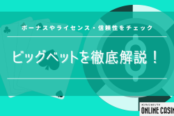 ビッグベットを徹底解説！ボーナスやライセンス・信頼性をチェック